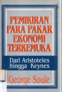 PEMIKIRAN PARA PAKAR EKONOMI TERKEMUKA