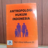 ANTROPOLOGI HUKUM INDONESIA